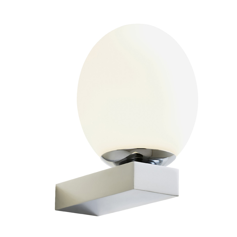 Forum Spa Aglos Polished Chrome 130mm 1 Lamp LED Wall Light - SPA-38573-CHR