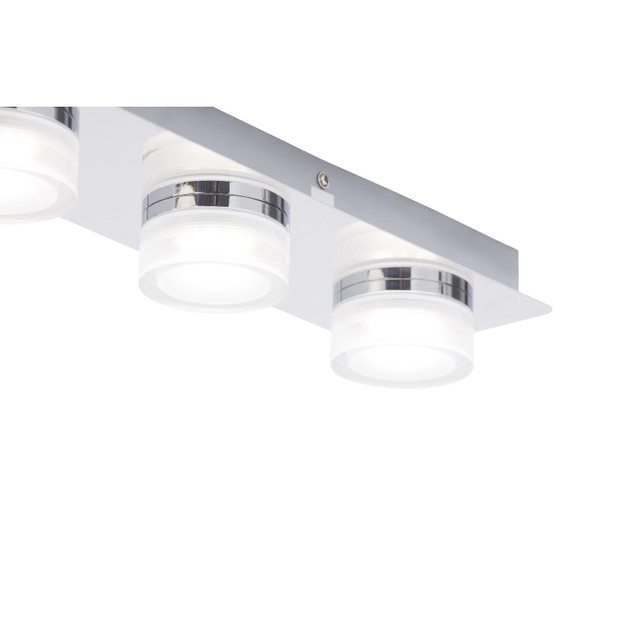 Forum Spa Amalfi Polished Chrome 530mm 4 Lamp Bar LED Flush Ceiling Light - SPA-31737-CHR - Image 3