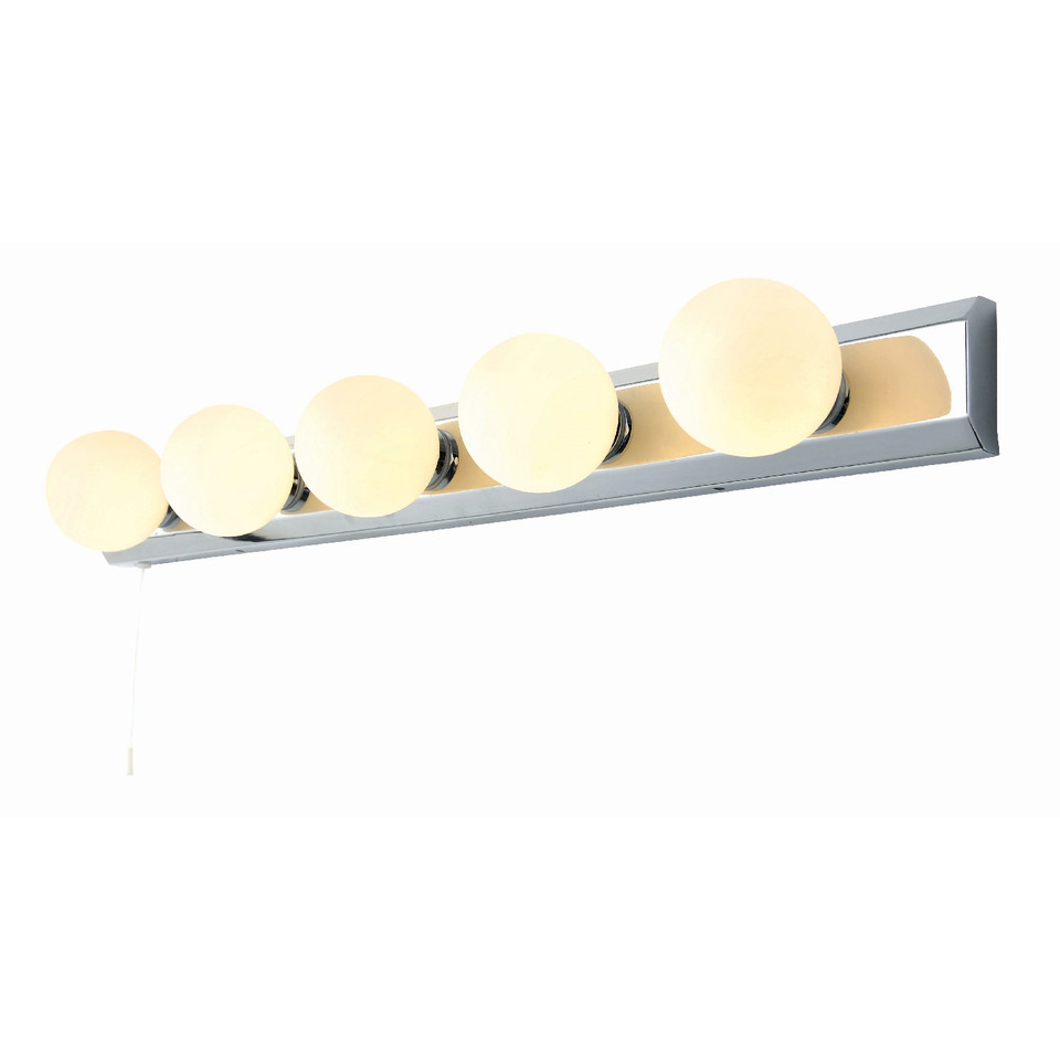 Forum Spa Ara Hollywood Polished Chrome 680mm 5 Lamp Bar Wall Light - SPA-PR13145