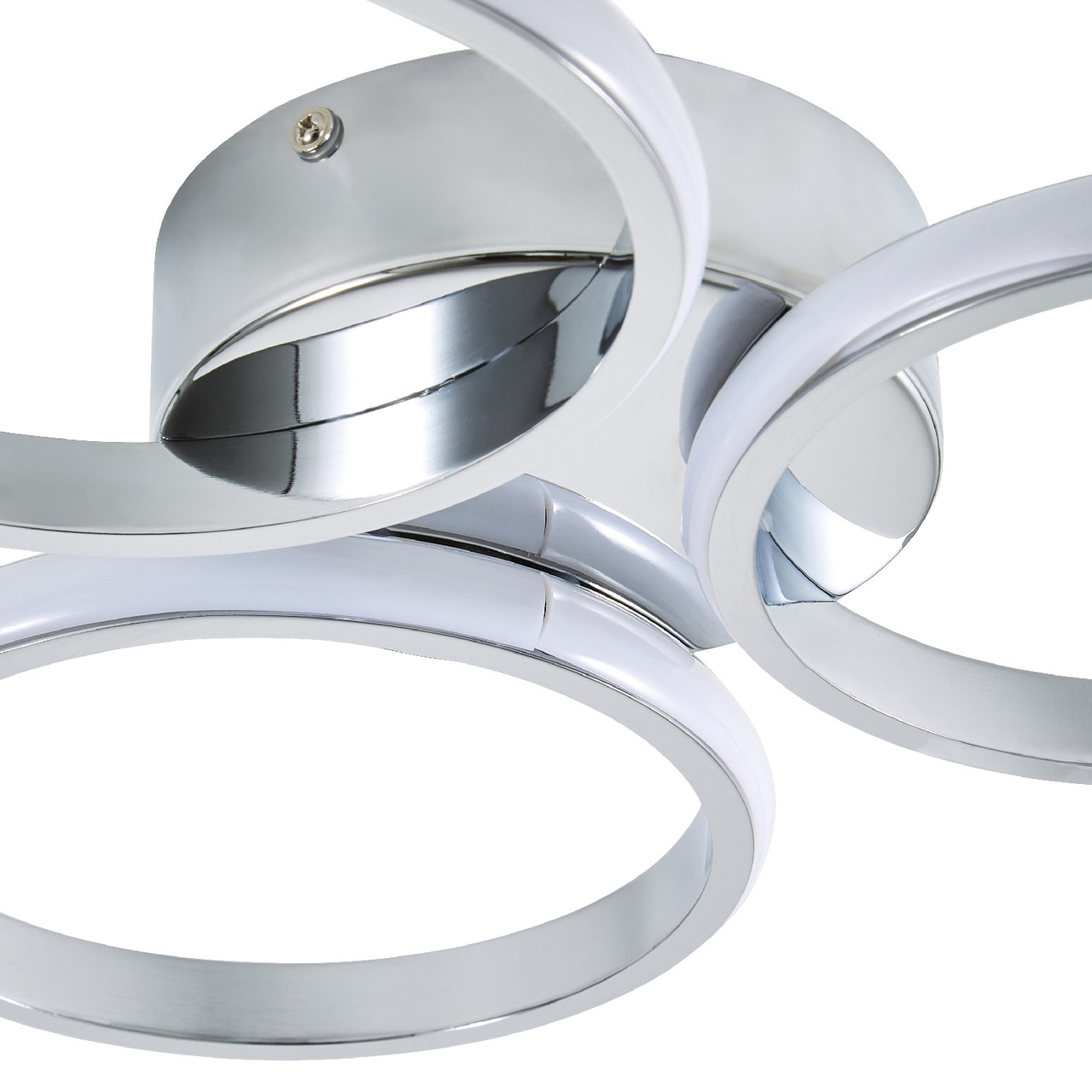 Forum Spa Chios Polished Chrome 400mm 3 Ring LED Flush Ceiling Light - SPA-36129-CHR - Image 3