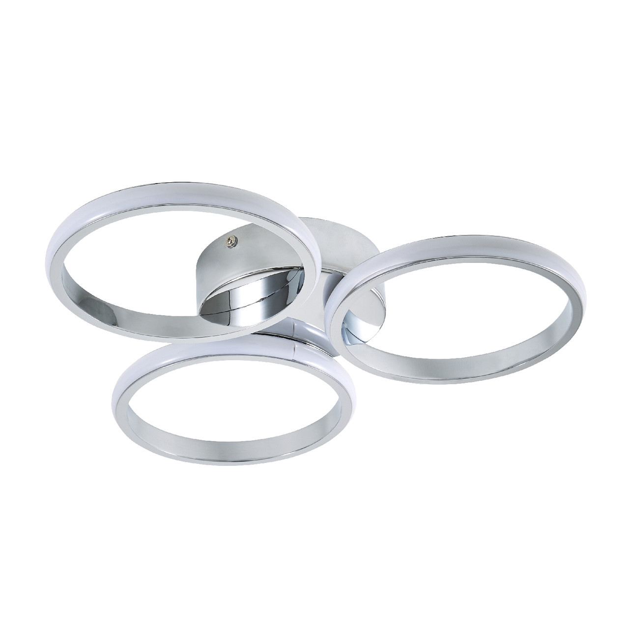 Forum Spa Chios Polished Chrome 400mm 3 Ring LED Flush Ceiling Light - SPA-36129-CHR - Image 2