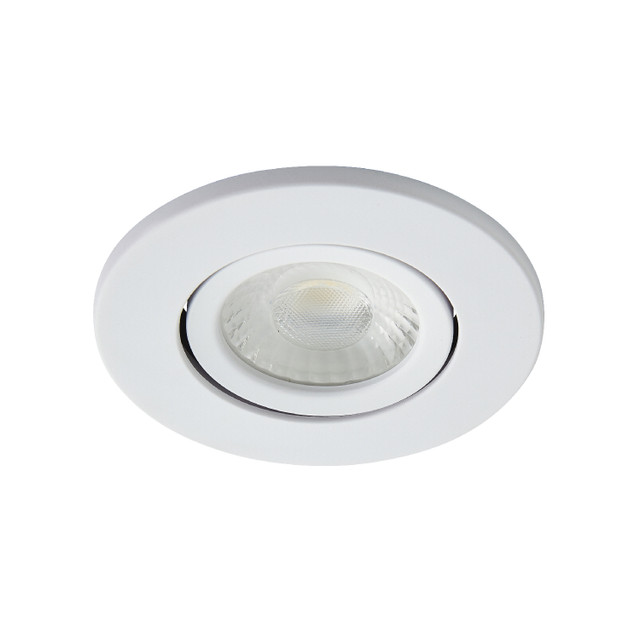 Forum Spa Como Matt White 31mm Fire-rated IP65 5w LED Tiltable Bathroom Downlight - SPA-38571-MWHT - Image 2