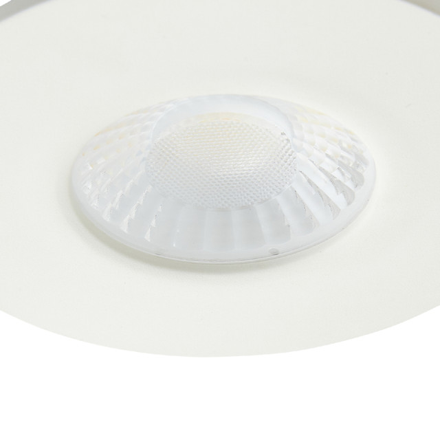 Forum Spa Como Matt White 68mm Fire-rated IP65 8w LED Fixed Bathroom Downlight - SPA-38572-MWHT - Image 3