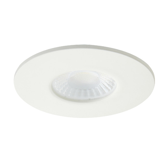 Forum Spa Como Matt White 68mm Fire-rated IP65 8w LED Fixed Bathroom Downlight - SPA-38572-MWHT - Image 2