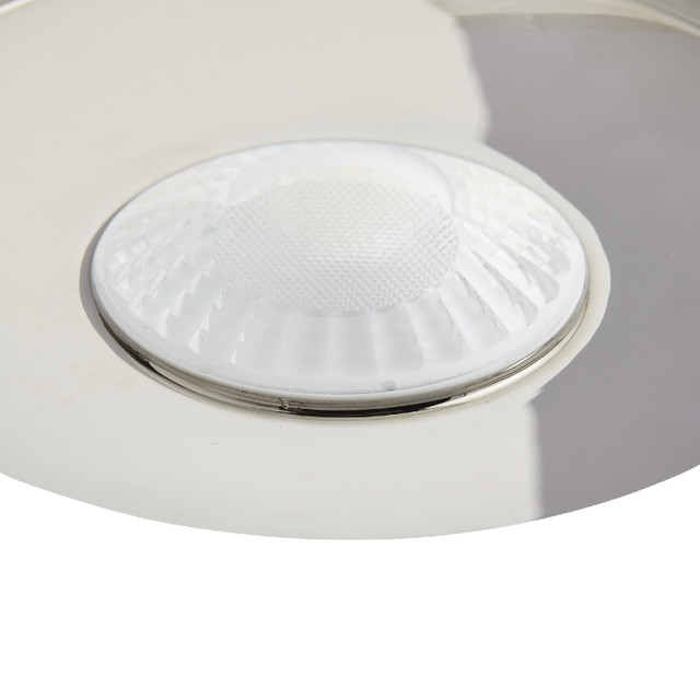 Forum Spa Como Black Chrome 68mm Fire-rated IP65 8w LED Fixed Bathroom Downlight - SPA-38572-BCHR - Image 3