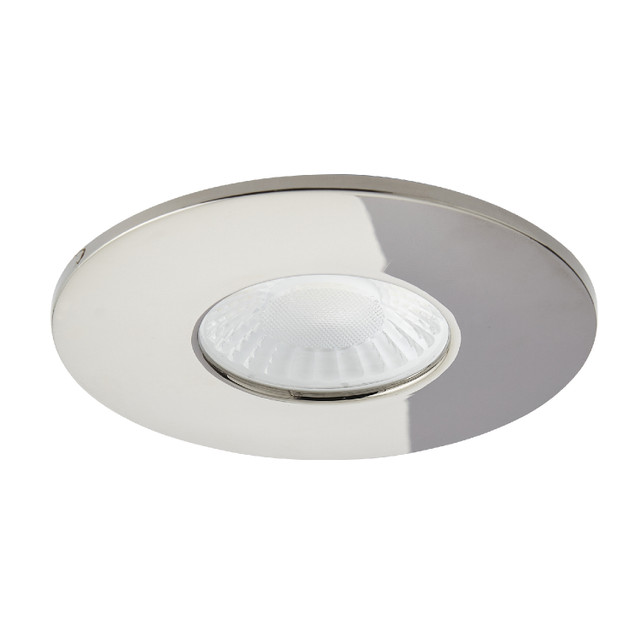 Forum Spa Como Black Chrome 68mm Fire-rated IP65 8w LED Fixed Bathroom Downlight - SPA-38572-BCHR - Image 2