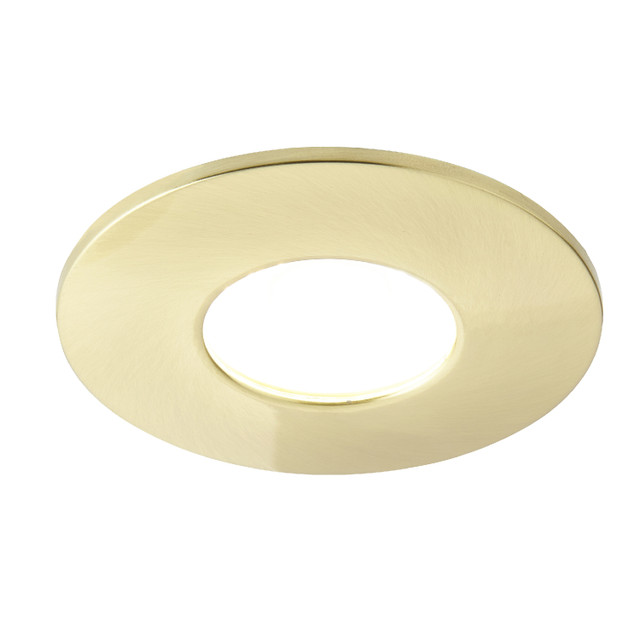 Forum Spa Como Satin Brass 68mm Fire-rated IP65 8w LED Fixed Bathroom Downlight - SPA-38572-SBRS - Image 3