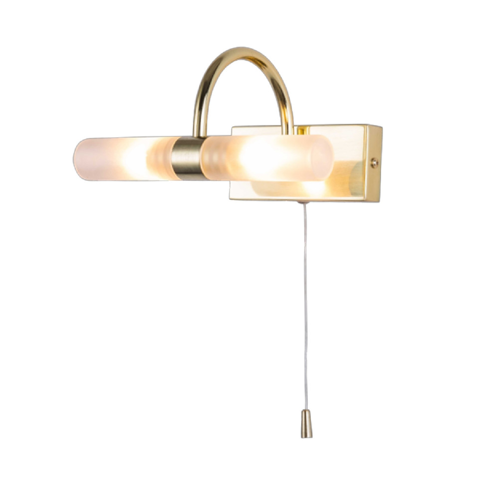 Forum Spa Corvus Satin Brass 205mm 2 Lamp Wall Light - SPA-6888.014-SBRS