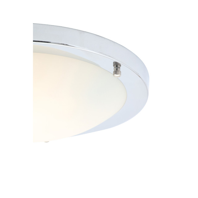Forum Spa Delphi Polished Chrome 310mm Large LED Flush Ceiling Light - SPA-34047-CHR - Image 3