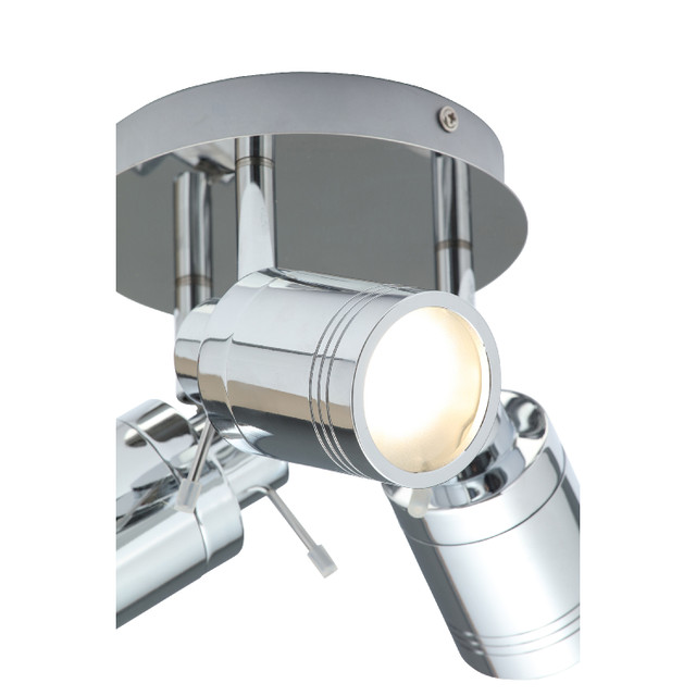 Forum Spa Scorpius Polished Chrome 260mm 3 Lamp Plate Can Spotlight - SPA-27405-CHR - Image 4