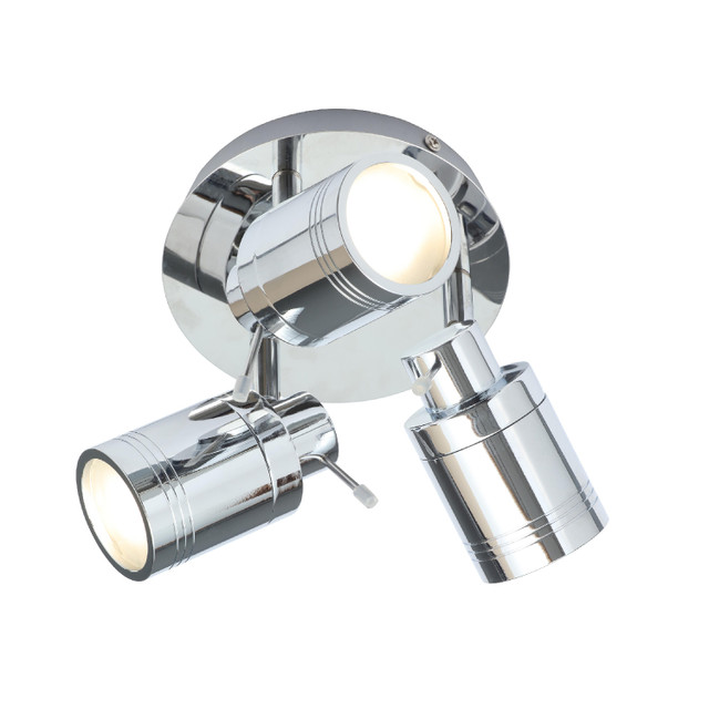 Forum Spa Scorpius Polished Chrome 260mm 3 Lamp Plate Can Spotlight - SPA-27405-CHR - Image 3