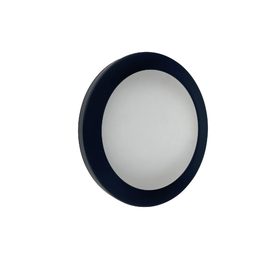 Forum Spa Tauri Satin Black 220mm Magnetic Ring Trim for Large 18w 5 in 1 Wall/Ceiling Light - SPA-35717