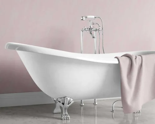 QMB04-Decorwall-Classic-Rose-Marble-Situ-Bathroom-3-Freestanding-Bath